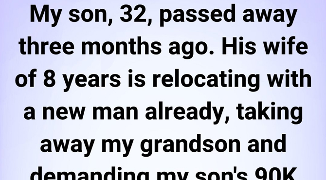 After My Son Died, His Widow Asked for His InheritanceโWhat She Said Next Shattered My Anger and Changed Everything