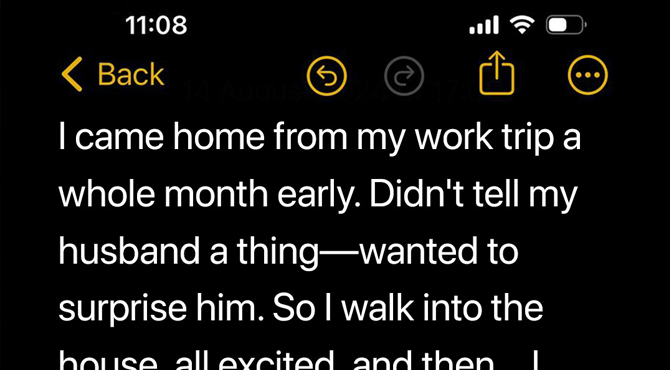 I Came Home a Month Early to Surprise My Husband, but Found My Bedroom Turned Into a Kindergarten — Story of the Day