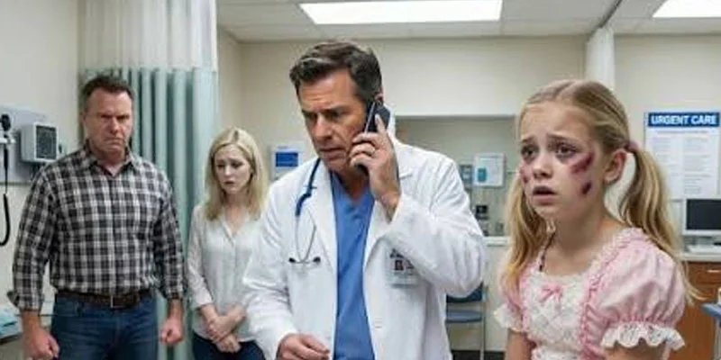 My stepfather b.ea.t me every day as a form of entertainment. One day, he kn0cked me unconscious, and when he took me to the hospital, my mother said, โIt was because she accidentally slipped while bathing.โ As soon as the doctor looked at me, he picked up the phone and called 911.