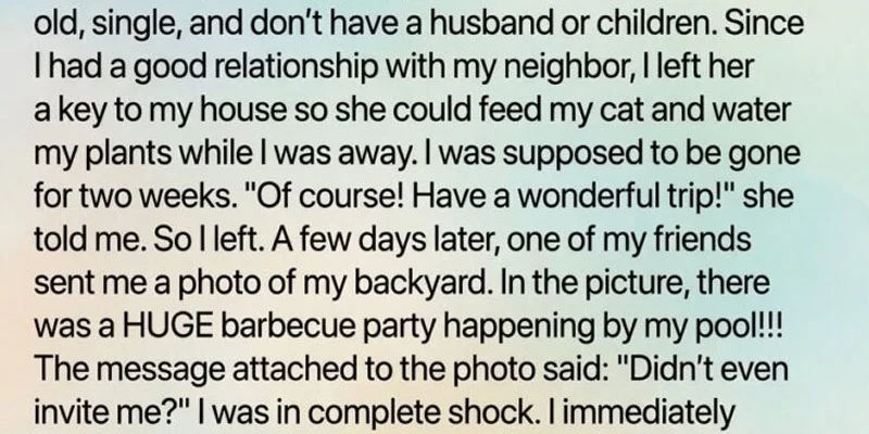The Poolside Betrayal: My Neighbor Hijacked My Home While I Was Away, But I Returned Early to Destroy Her Reputation