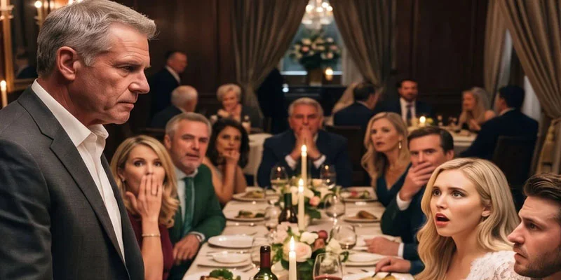 At my sonโs engagement dinner, his fiancรฉe pulled me aside and whispered, โGive me $200,000, or Iโll tell everyone you attacked me.โ